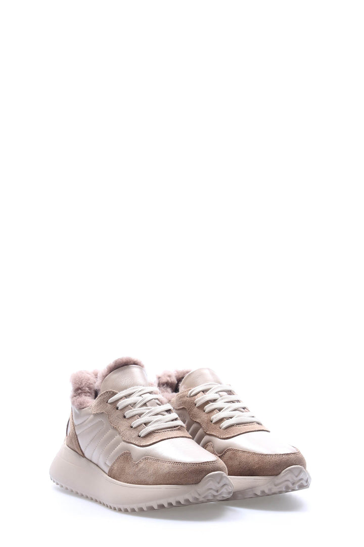 FST Genuine Leather Fur-lined Women's Casual Shoes 136KZA901 Mink - Cuetzalan