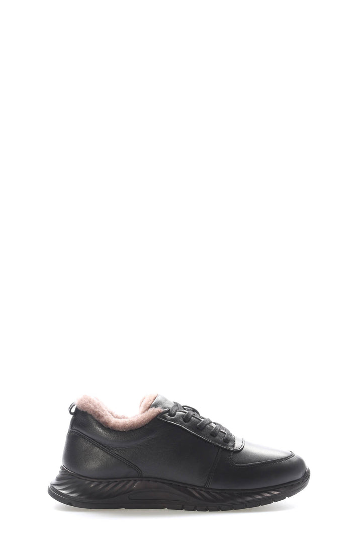 FST Genuine Leather Fur-lined Women's Casual Shoes 583KZA2502 Black - San Francisco