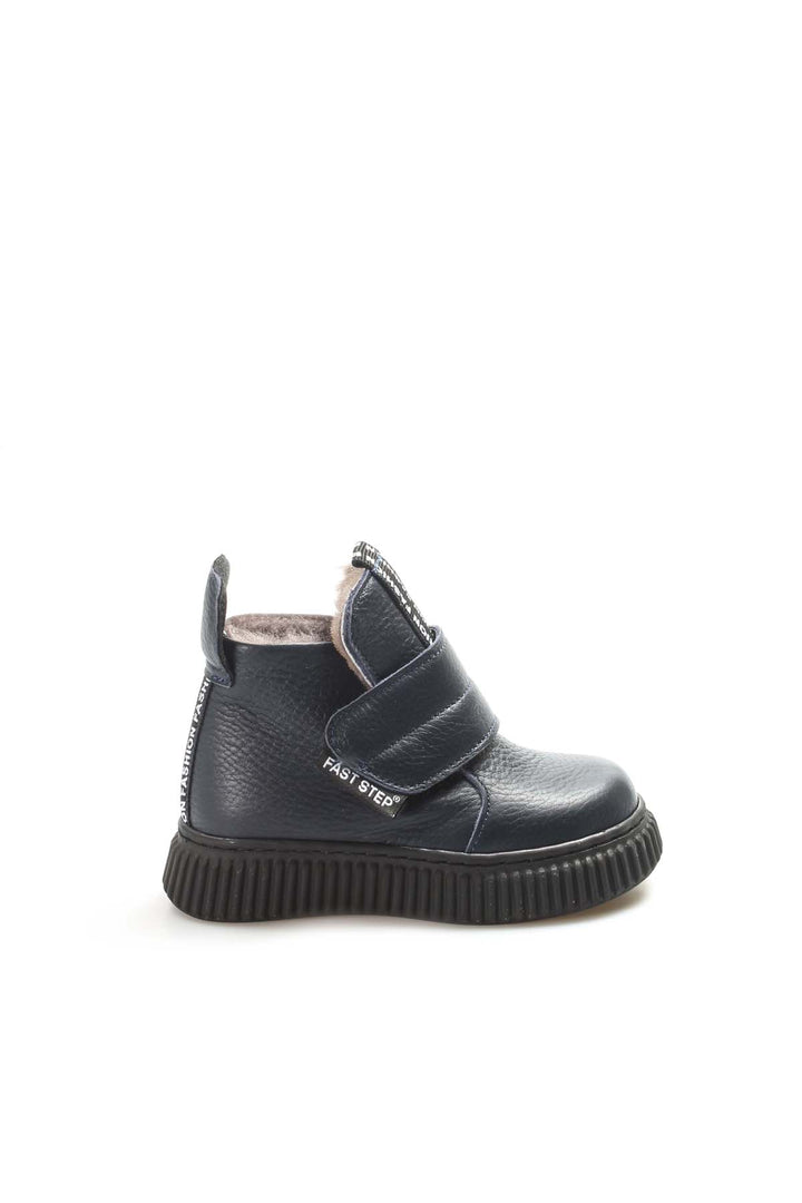 FST Genuine Leather Fur-lined Unisex Kids Classic Boot 769KXA140 Navy Blue - Youngstown