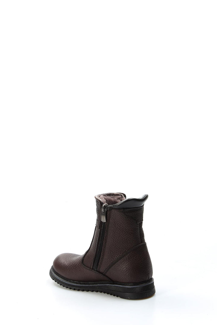 FST Genuine Leather Fur-lined Unisex Kids Classic Boot 770KGA202 Brown - Jesús María