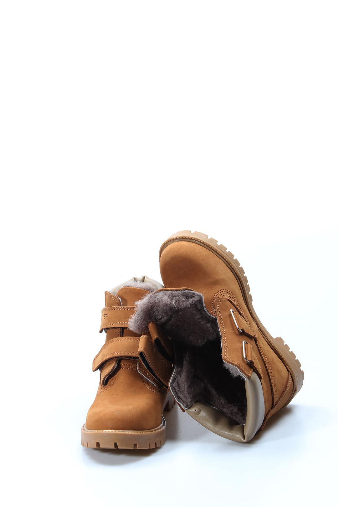 FST Genuine Leather Fur-lined Unisex Children's Worker Boot 006KFA1001 Tab Nubuck - Sint-Truiden