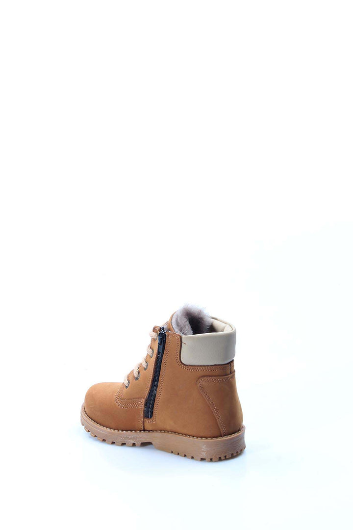 حذاء FST للأطفال من الجنسين مبطن بالفرو من الجلد الطبيعي 006KFA1002 Tab Nubuck - Hilo