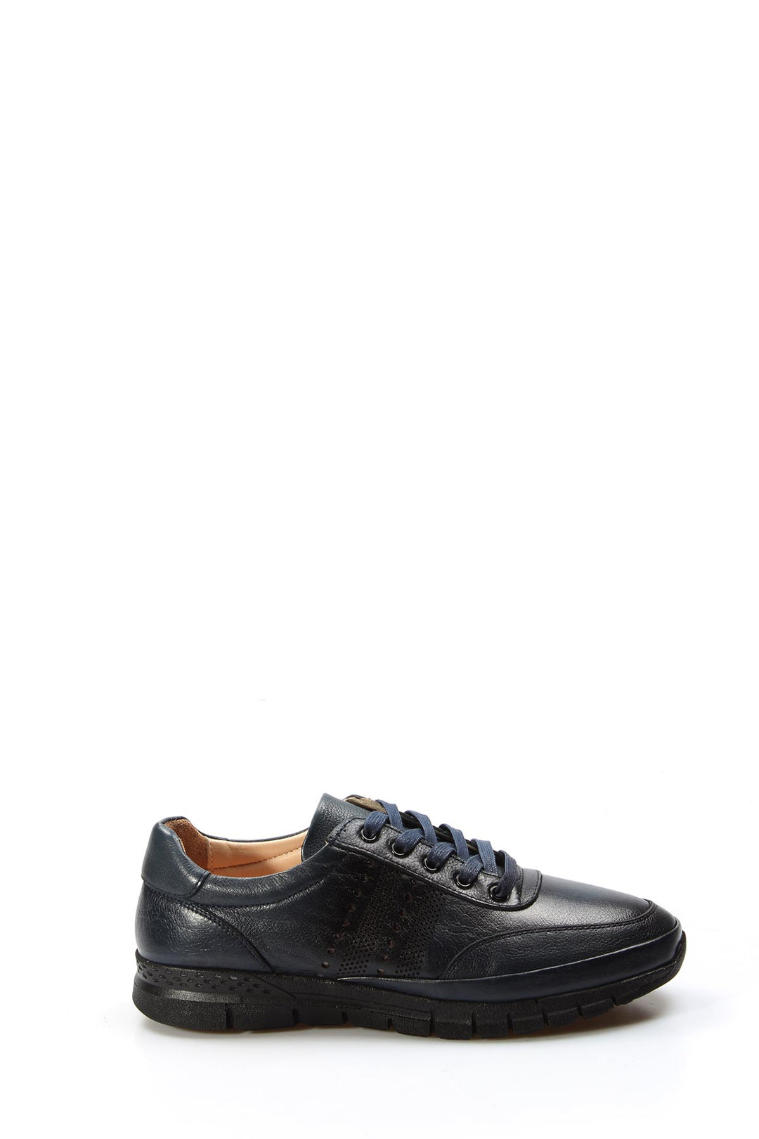 FST Genuine Leather Orthopedic Men's Casual Shoes 662GA1002 Navy Blue - Memmingen
