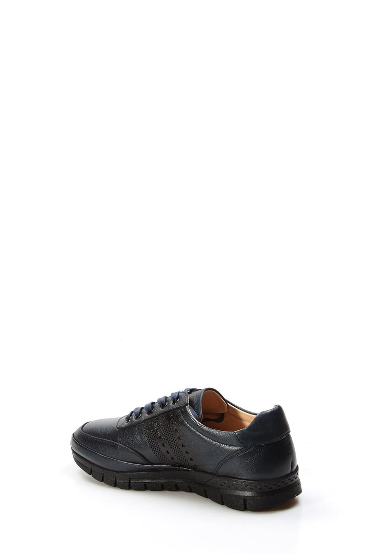 FST Genuine Leather Orthopedic Men's Casual Shoes 662GA1002 Navy Blue - Memmingen
