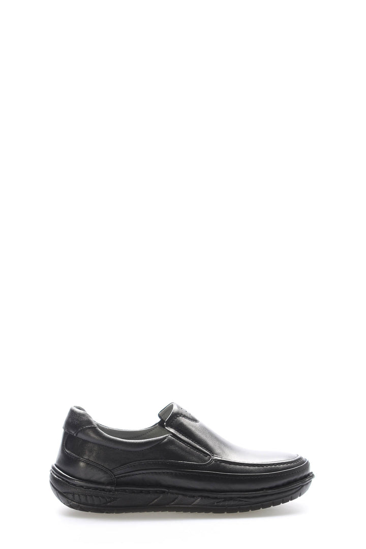 FST Genuine Leather Orthopedic Men's Casual Shoes 662MA03POL Black - Nettetal