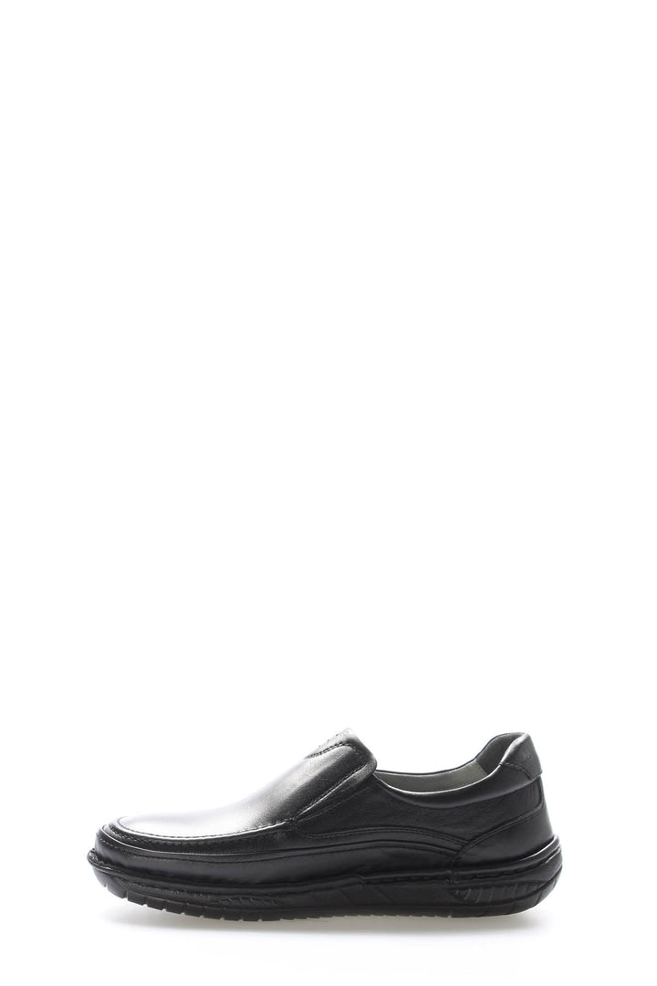 FST Genuine Leather Orthopedic Men's Casual Shoes 662MA03POL Black - Nettetal