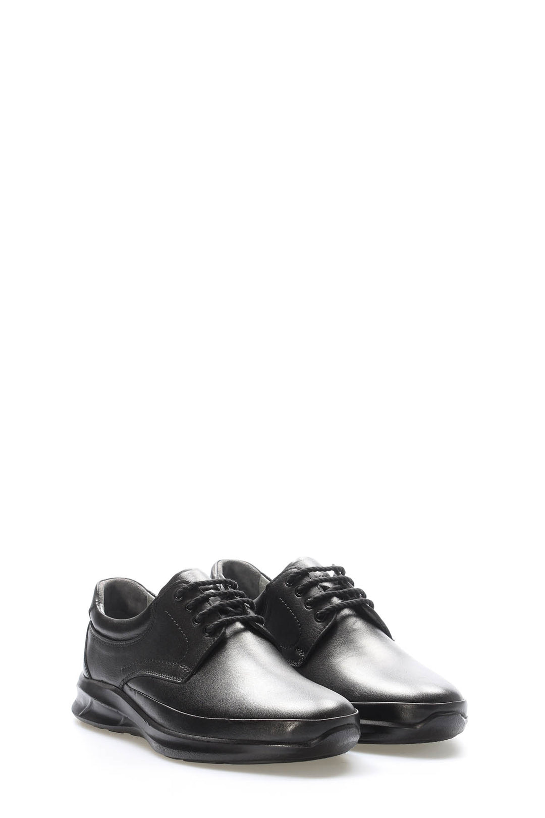 FST Genuine Leather Orthopedic Men's Casual Shoes 662MAECCO1POL Black - Ayr