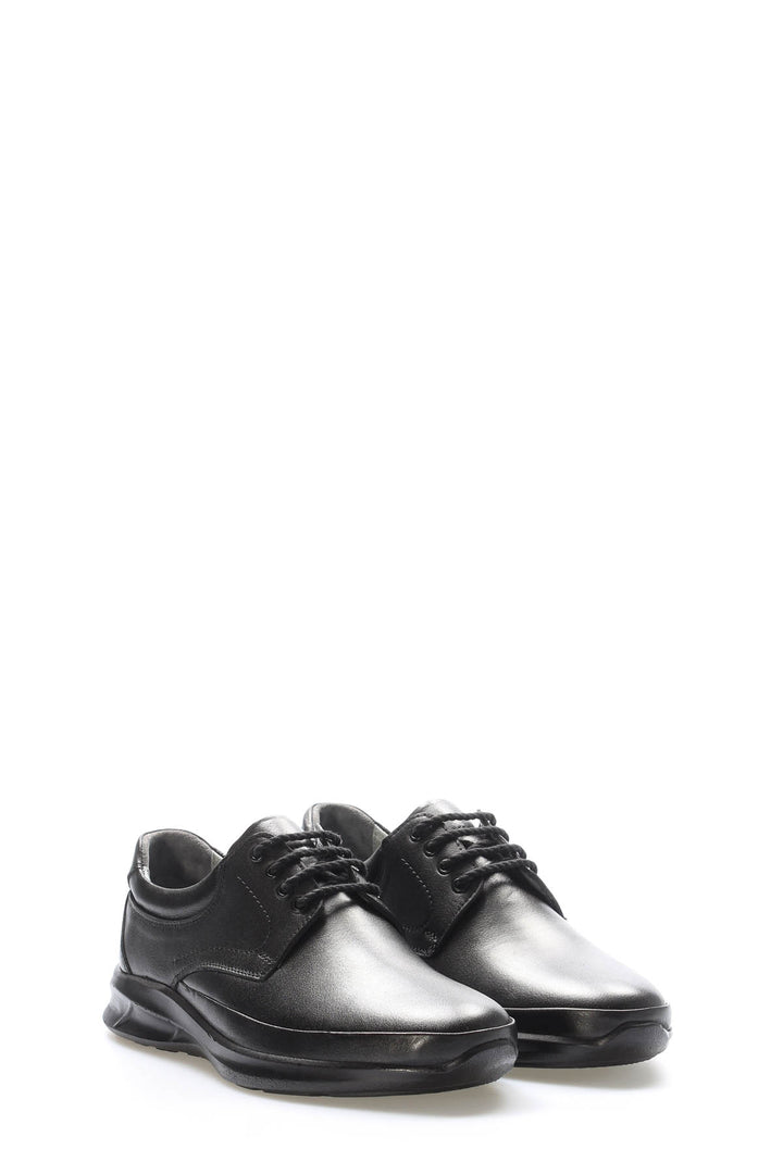 FST Genuine Leather Orthopedic Men's Casual Shoes 662MAECCO1POL Black - Ayr