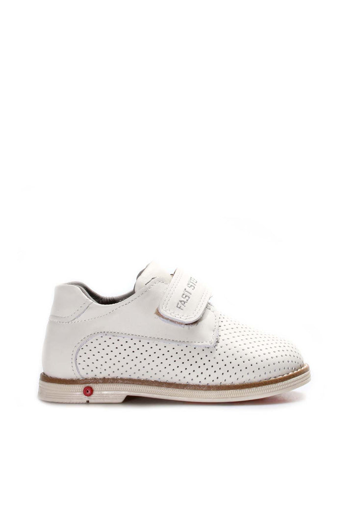 FST Genuine Leather Unisex Kids Casual Shoes 006BA23 Beige - Casalecchio di Reno