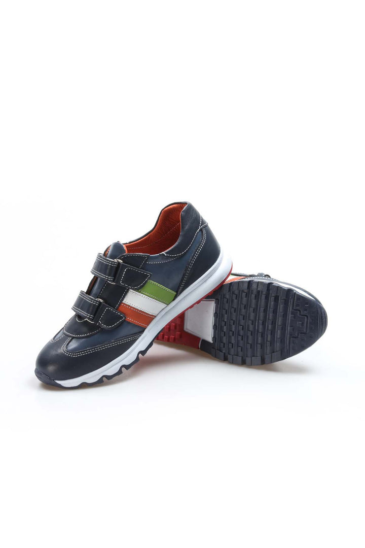 FST Genuine Leather Unisex Kids Casual Shoes 006FA800 Navy Blue - Inver Grove Heights