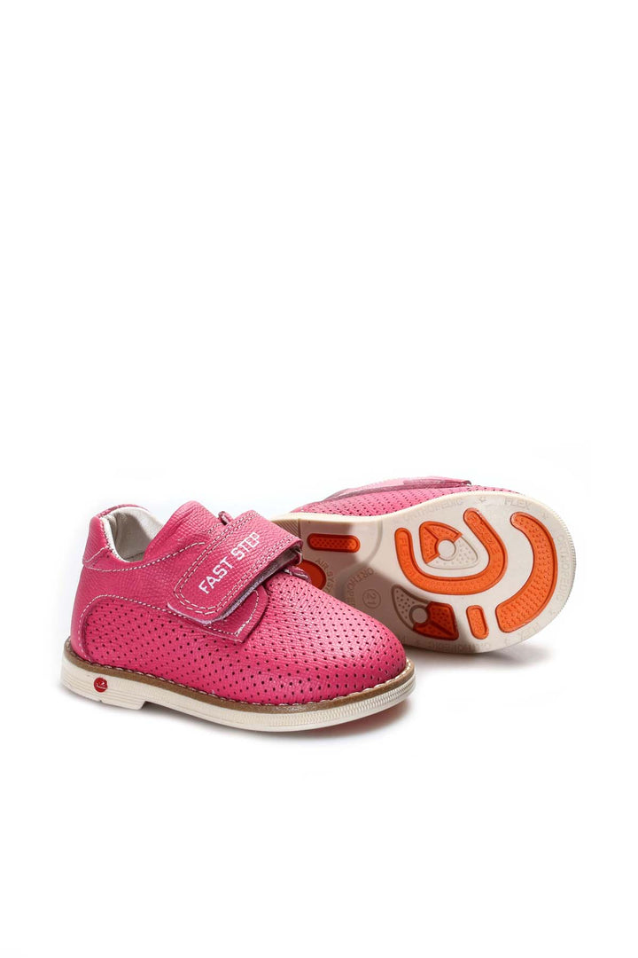 FST Genuine Leather Unisex Kids Casual Shoes 006PA23 Fuchsia Nubuck - Villefranche-sur-Saône