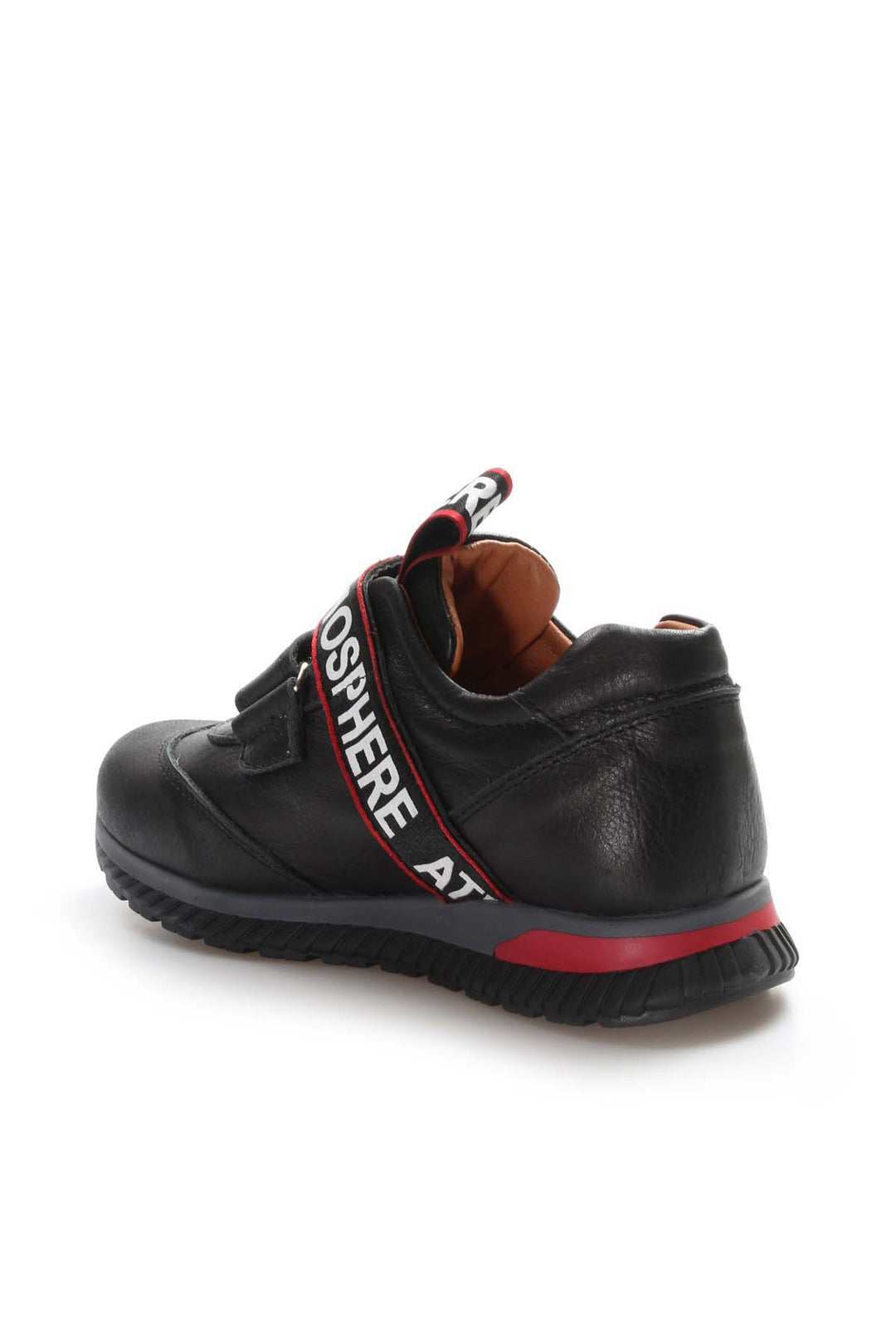 FST Genuine Leather Unisex Kids Casual Shoes 006XA1020 Black Red - Évosmos