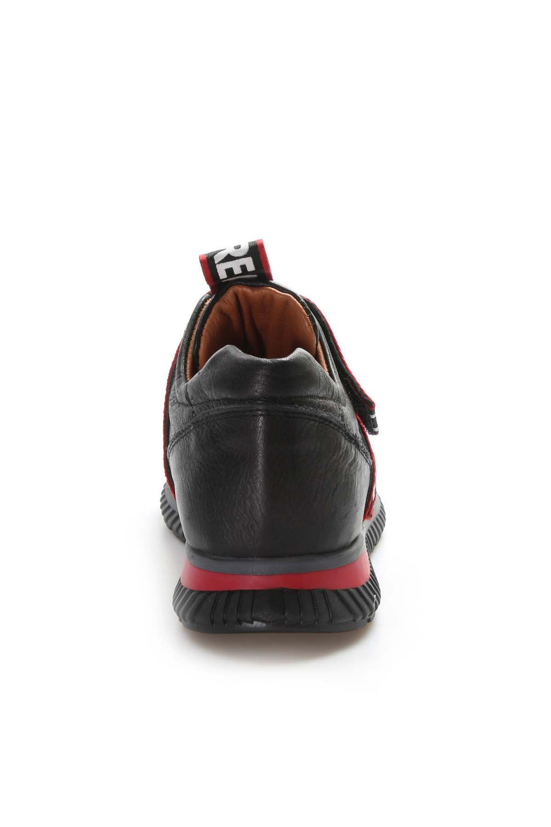 FST Genuine Leather Unisex Kids Casual Shoes 006XA1020 Black Red - Évosmos