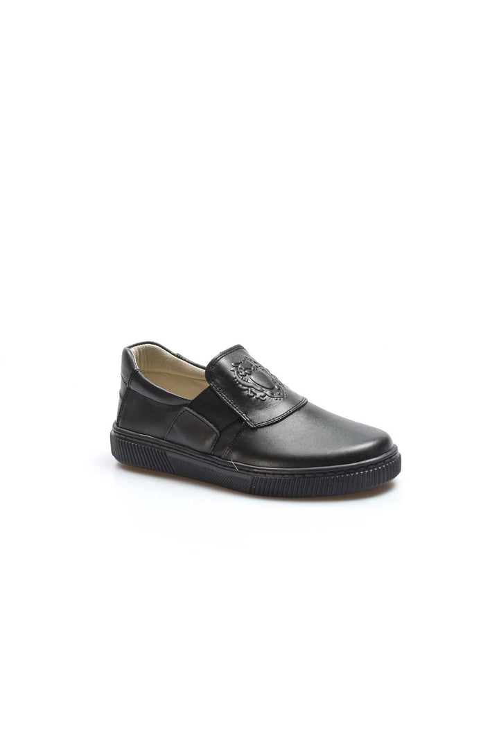 FST Genuine Leather Unisex Kids Casual Shoes 770FA916 Black - Târgovişte