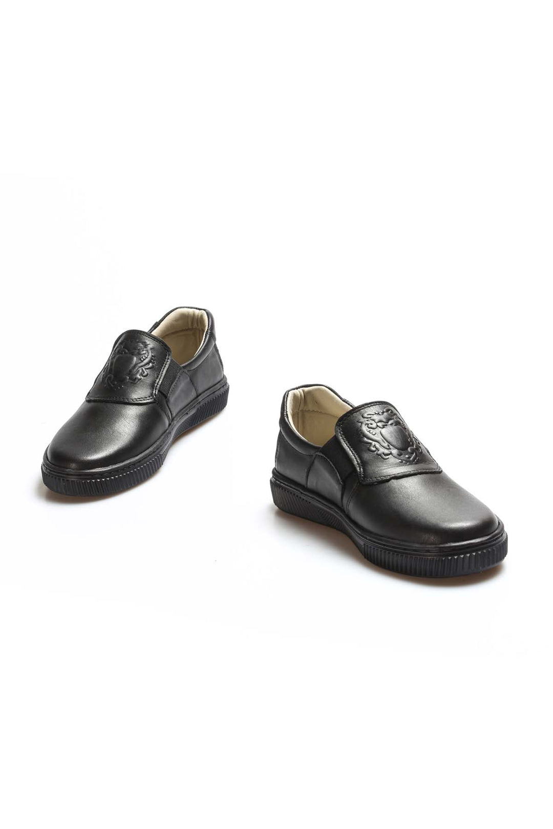 FST Genuine Leather Unisex Kids Casual Shoes 770PA916 Black - Rockford