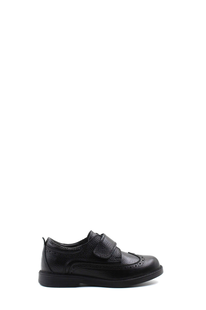 FST Genuine Leather Unisex Kids Casual Shoes 920XA3331 Black Floter - Waterford