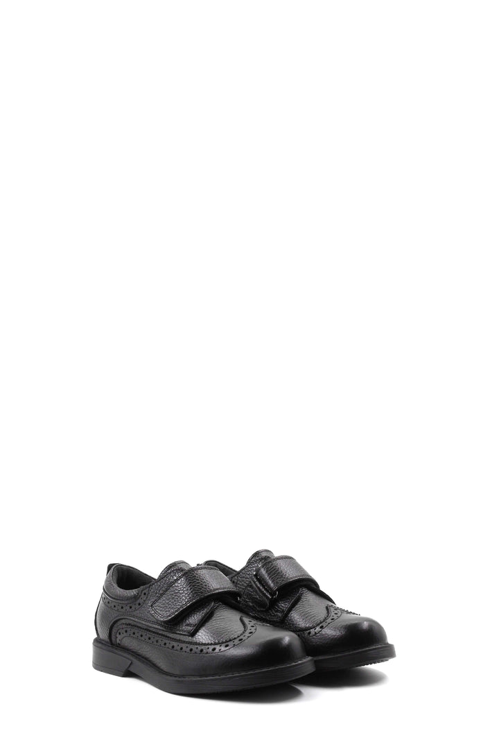 FST Genuine Leather Unisex Kids Casual Shoes 920XA3331 Black Floter - Waterford