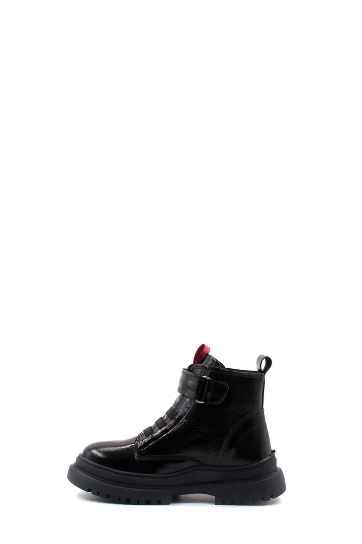 FST Genuine Leather Unisex Kids Classic Boot 157SXA2994 Black Patent Pink - Ixtapaluca