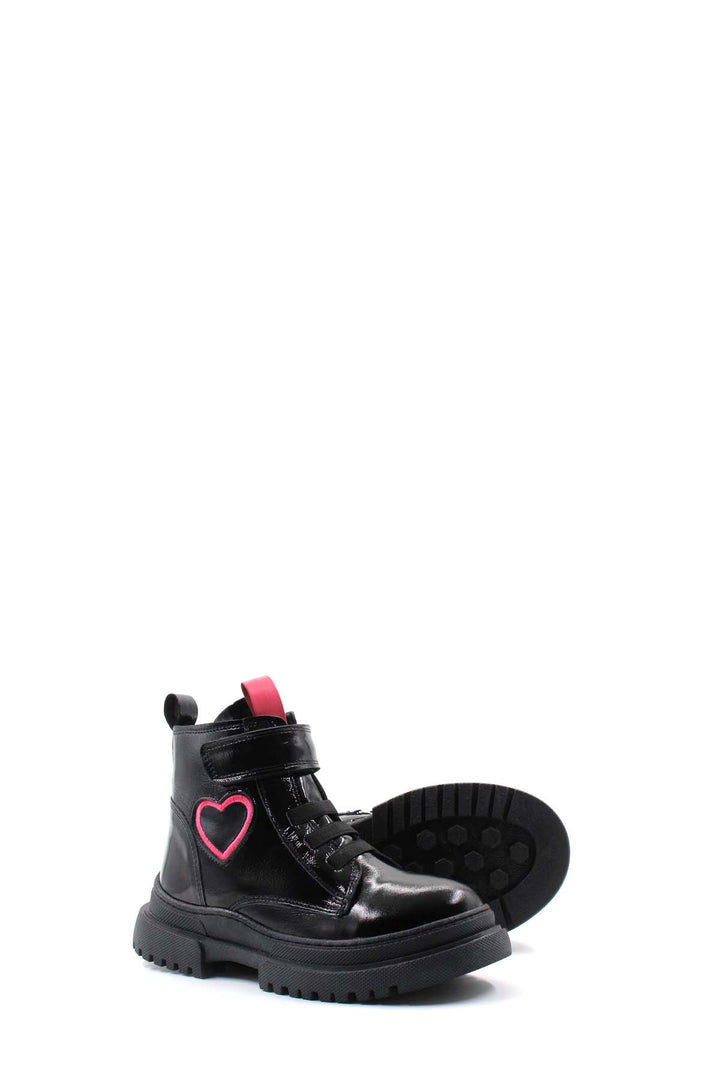 FST Genuine Leather Unisex Kids Classic Boot 157SXA2994 Black Patent Pink - Ixtapaluca
