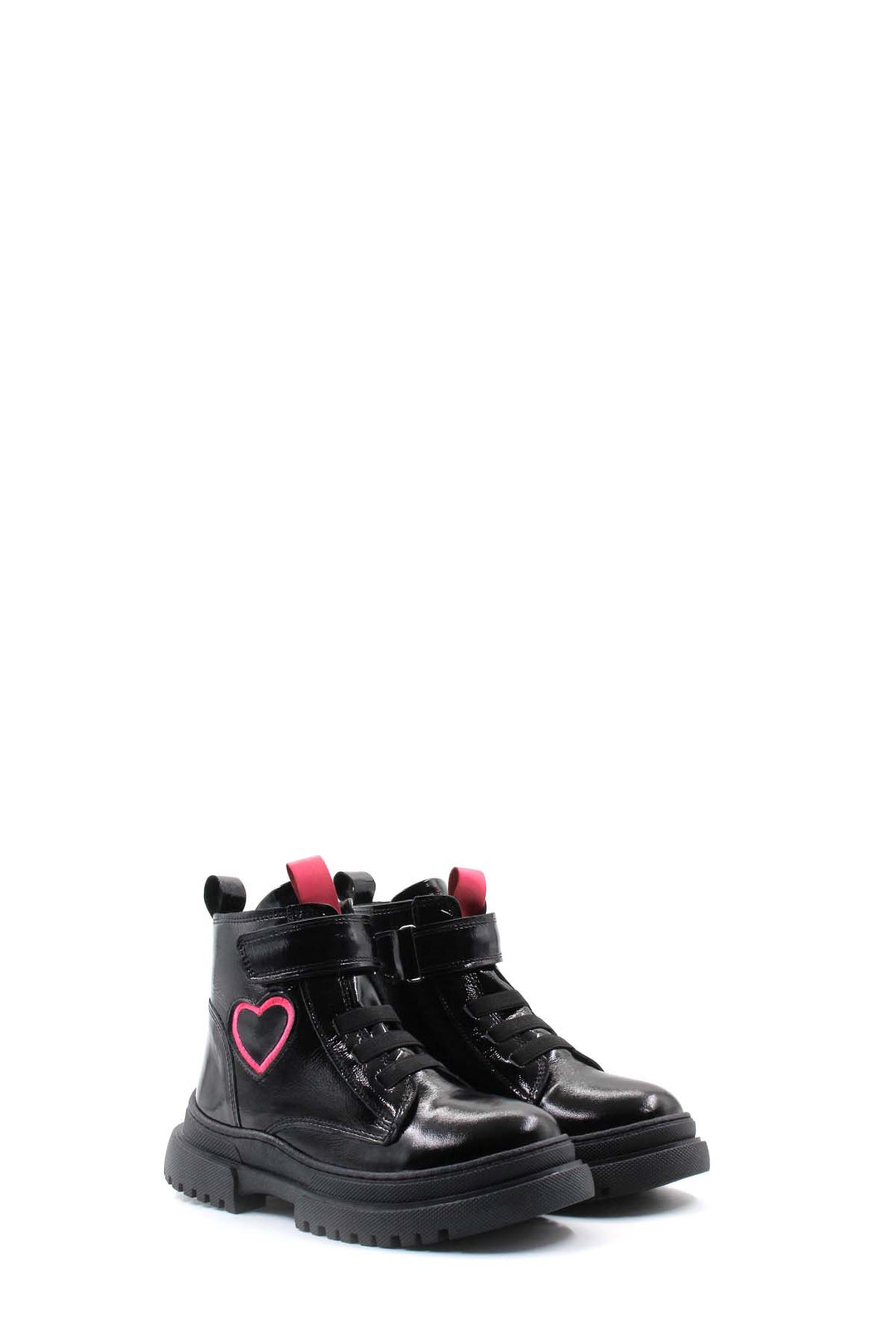 FST Genuine Leather Unisex Kids Classic Boot 157SXA2994 Black Patent Pink - Ixtapaluca
