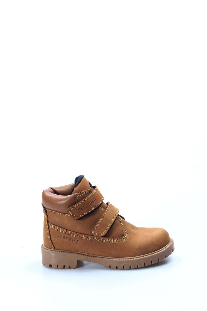 FST Genuine Leather Unisex Children's Worker Boots 006SFA1001 Brown - Oranienburg