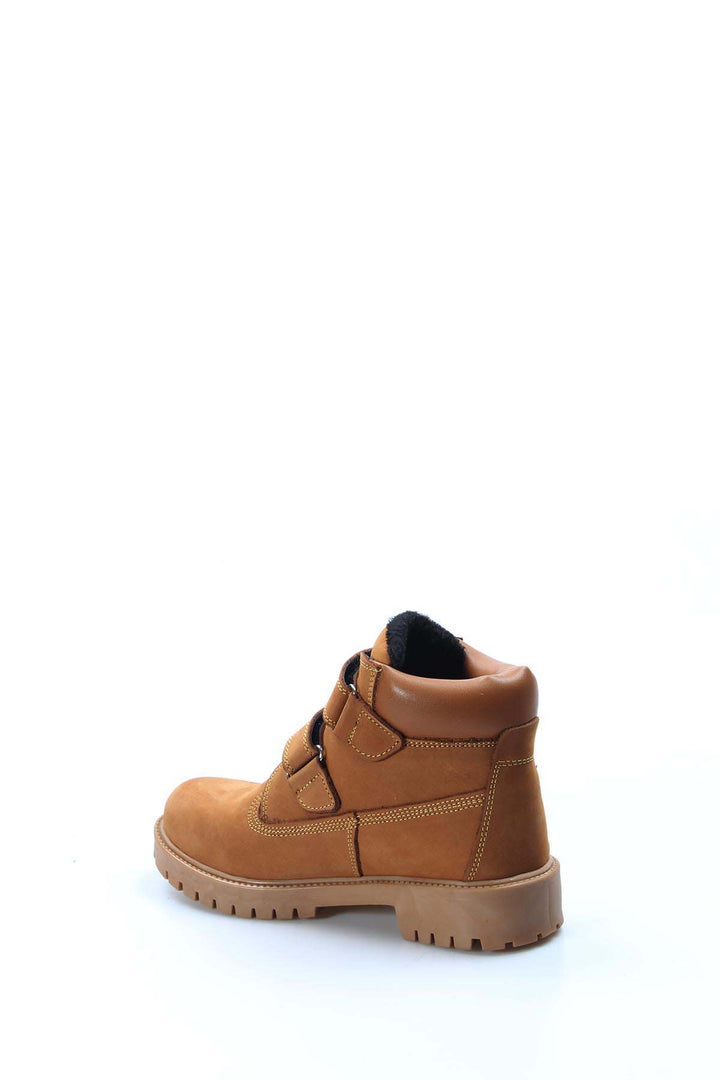 FST Genuine Leather Unisex Children's Worker Boots 006SFA1001 Brown - Oranienburg
