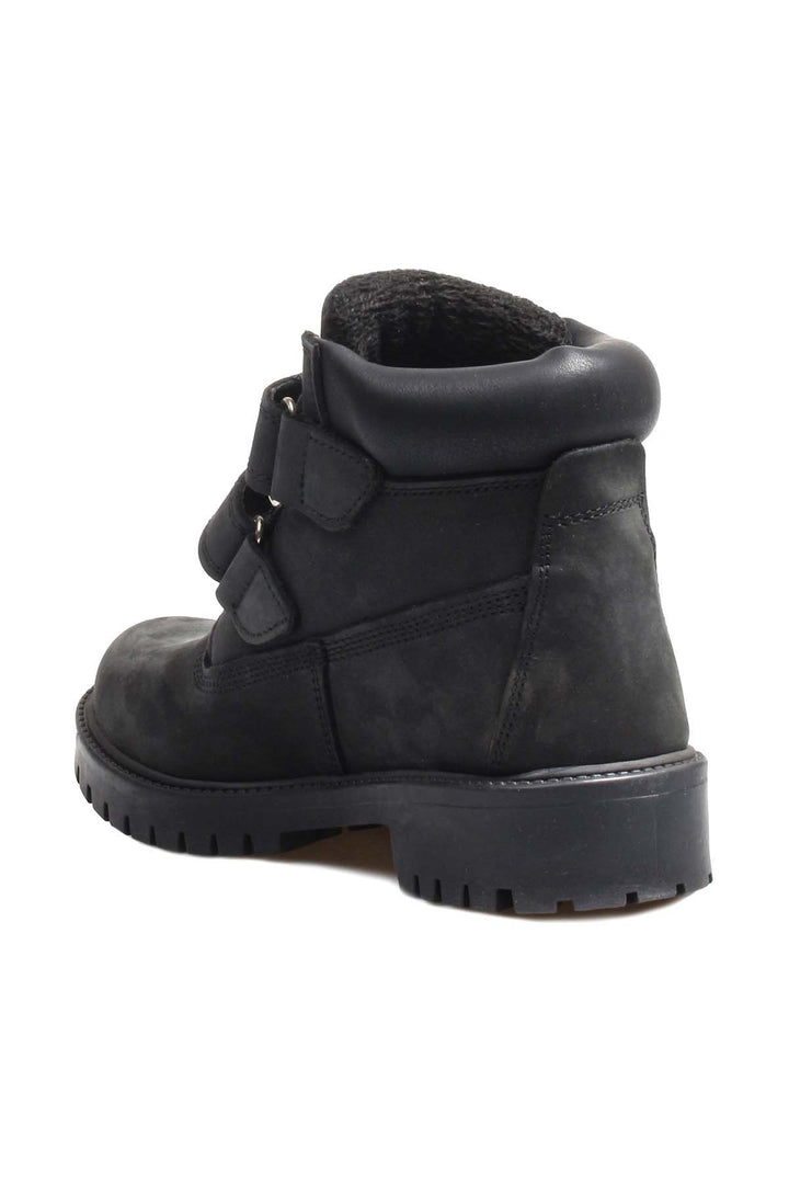FST Genuine Leather Unisex Kids Worker Boots 006SPA1001 Black Nubuck - Killeen