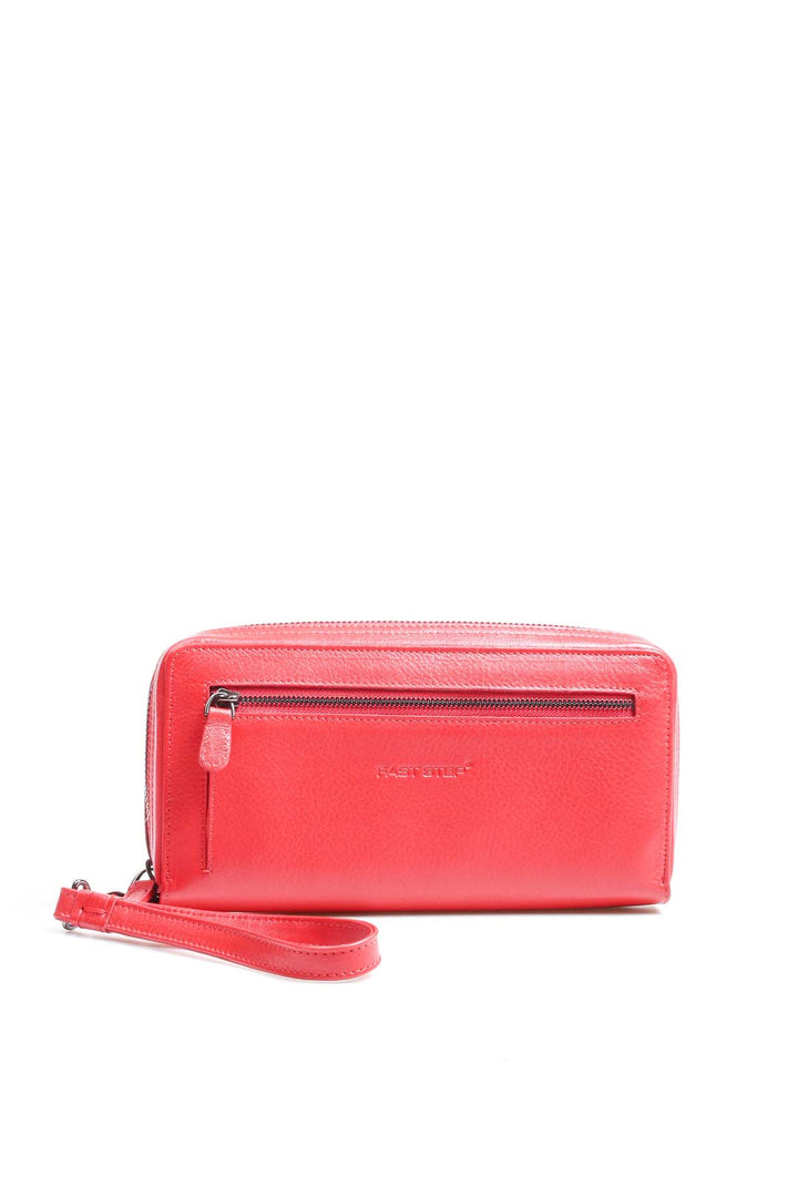 FST Genuine Leather Unisex Handbag 779CA4274 Red - La Courneuve