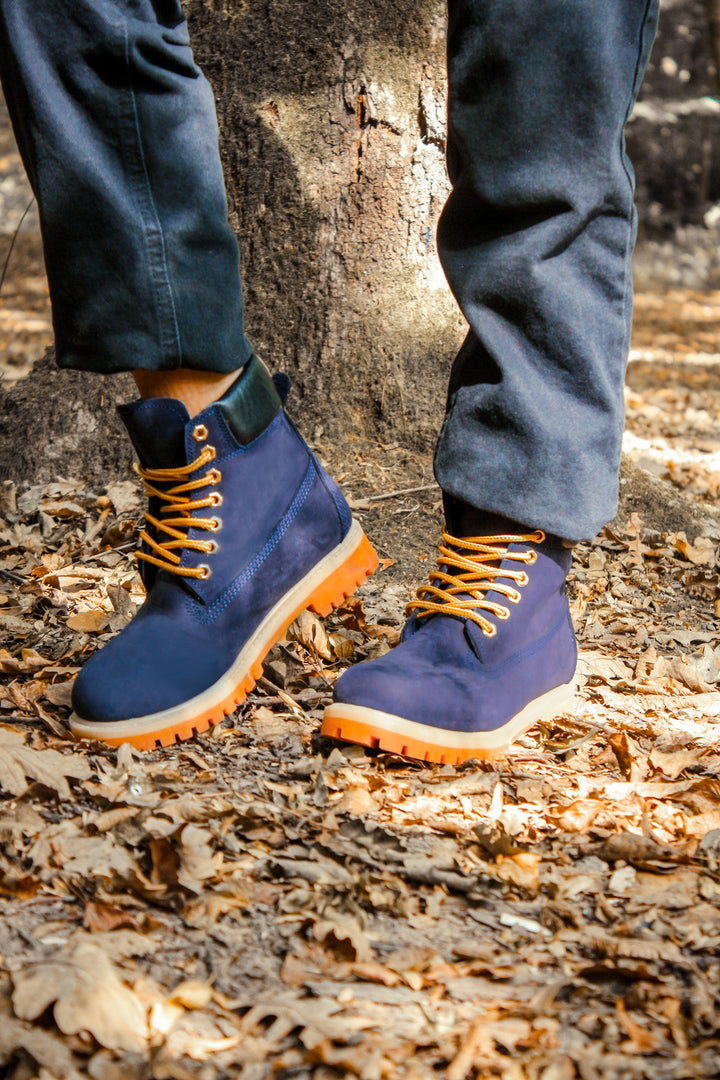 FST Genuine Leather Unisex Classic Boot 983SXA100 Navy Nubuck - Villefranche-sur-Saône