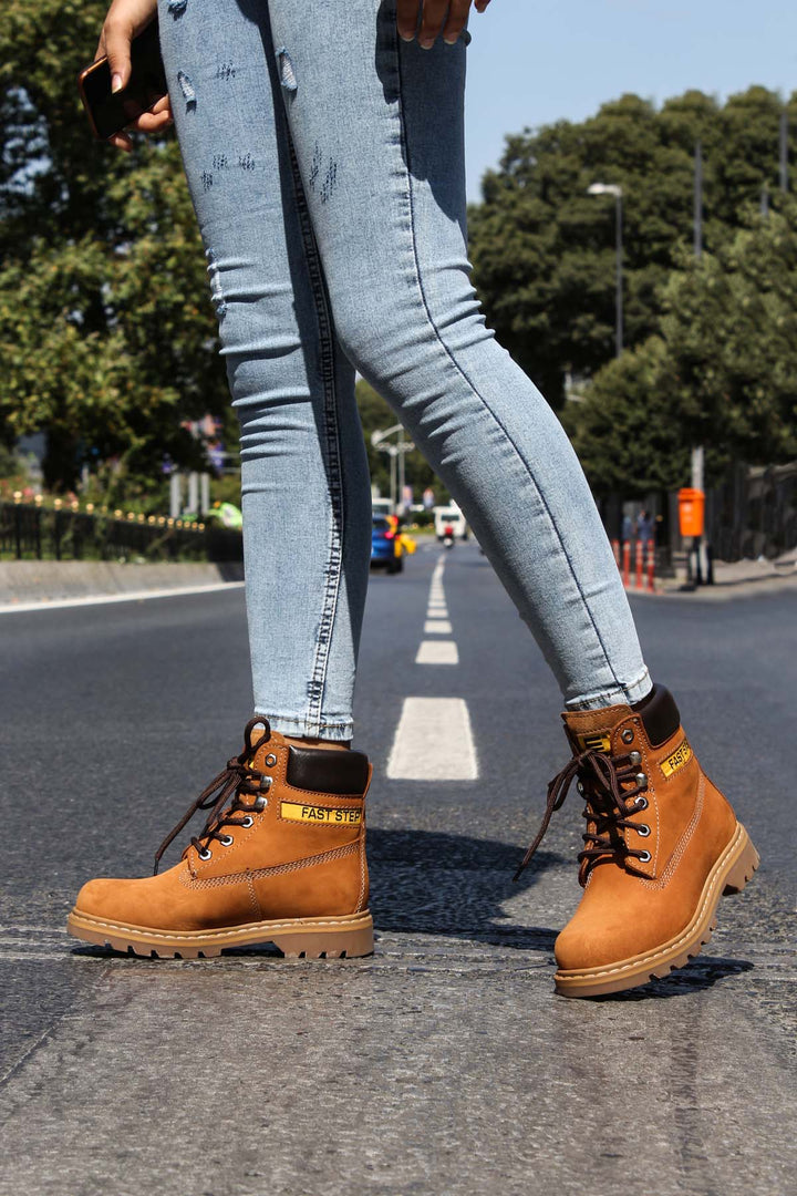 FST Genuine Leather Unisex Outdoor Boot 938SGA50 Brown Nubuck - Federal Way