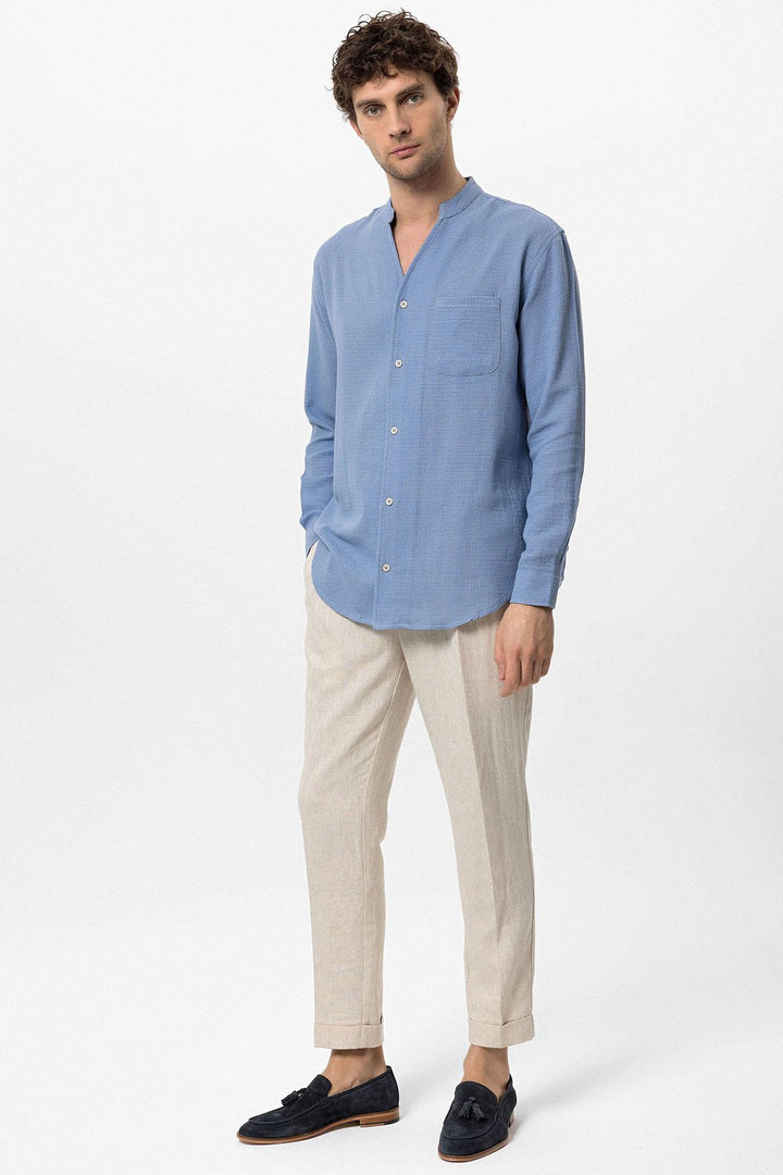 ANT Judge Collar Knitted Textured Men's Shirt - Balancán