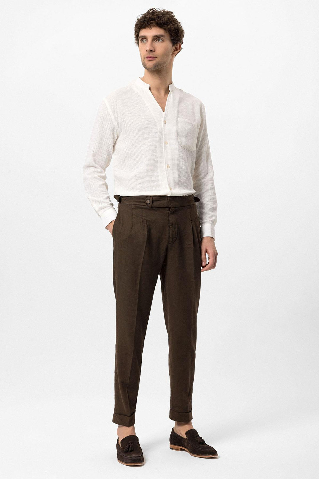 ANT Judge Collar Knitted Textured Men's Shirt - Bassano del Grappa