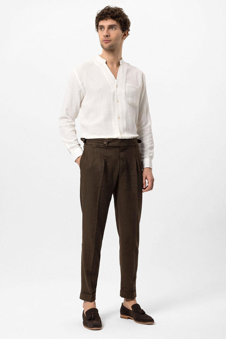 ANT Judge Collar Knitted Textured Men's Shirt - Bassano del Grappa