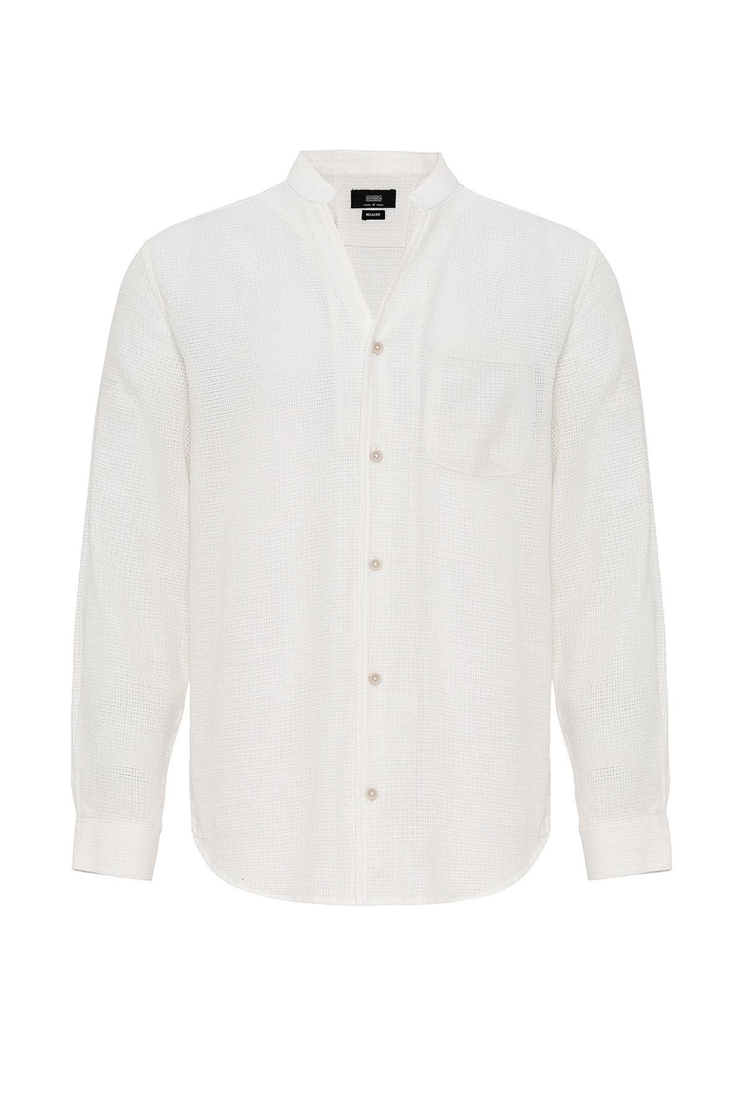 ANT Judge Collar Knitted Textured Men's Shirt - Bassano del Grappa