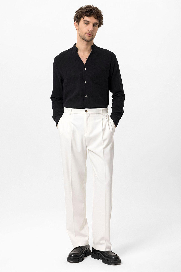 ANT Judge Collar Knitted Textured Men's Shirt - San Felíu de Llobregat