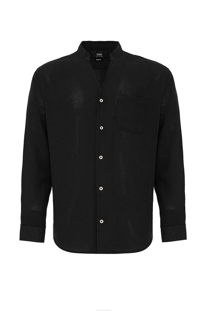ANT Judge Collar Knitted Textured Men's Shirt - San Felíu de Llobregat