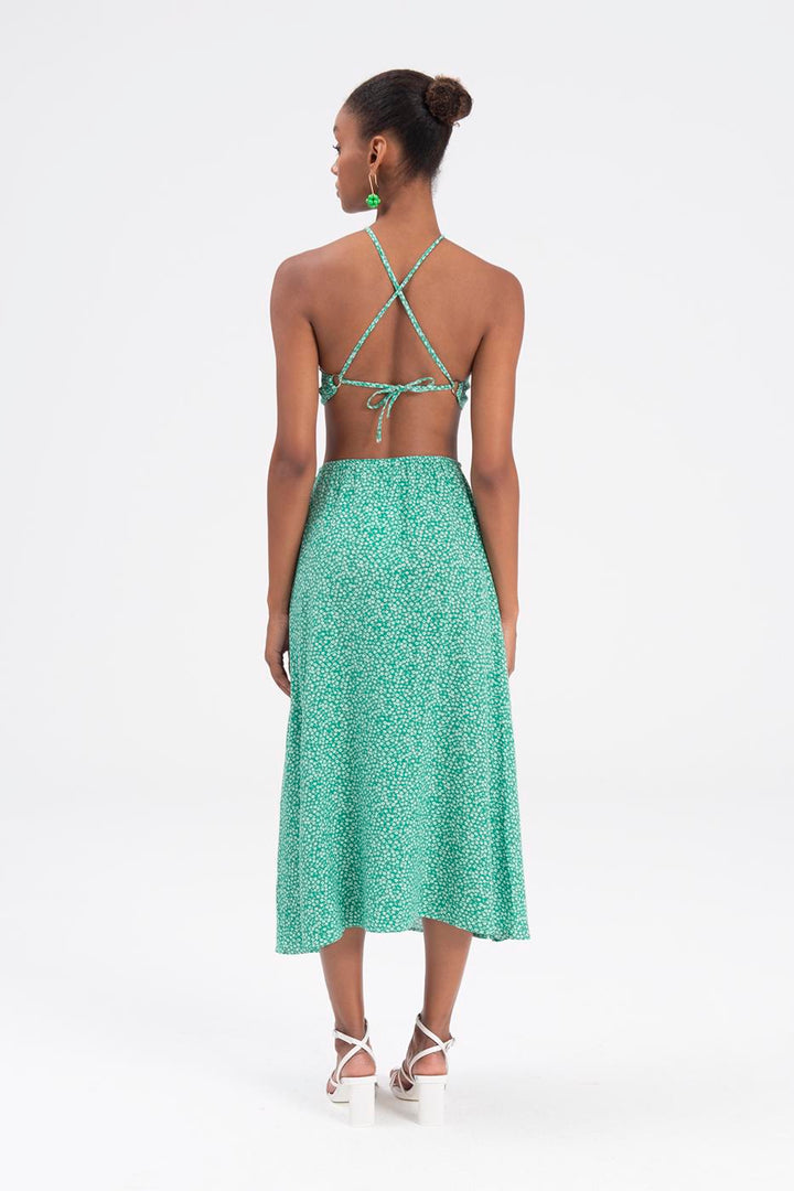 BSL Women Round buckle midi dress - Miercurea-Ciuc