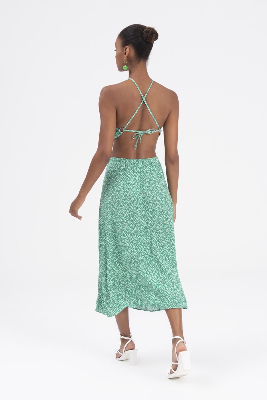 BSL Women Round buckle midi dress - Miercurea-Ciuc