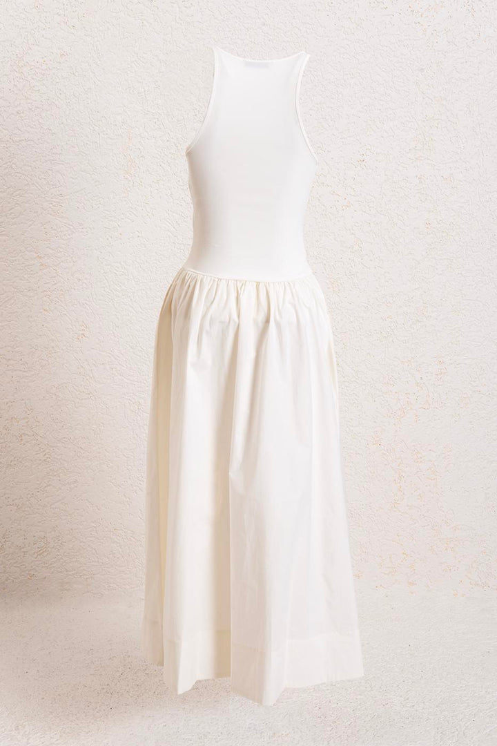 BSL Women Halter Neck Gathered Midi Dress - Glyfáda