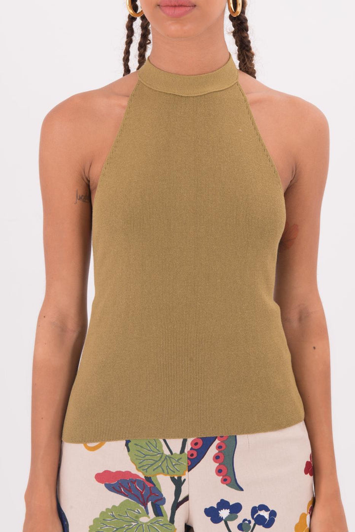 BSL Women Halter Neck Knit Top - Kehl