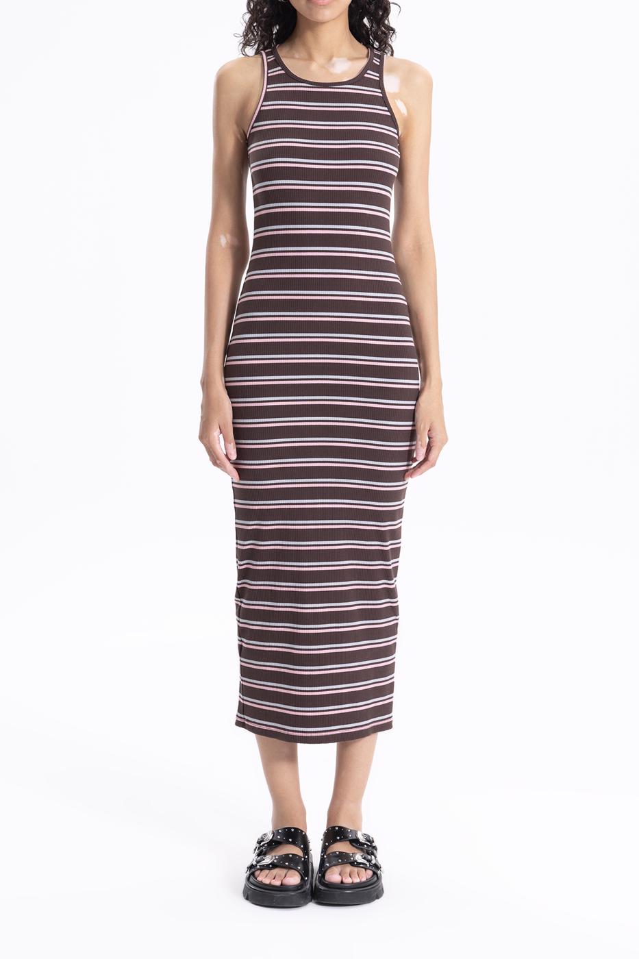 BSL Women Halter Neck Midi Pencil Dress - Waukesha