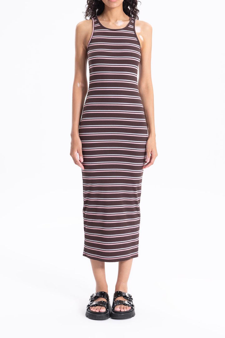 BSL Women Halter Neck Midi Pencil Dress - Waukesha