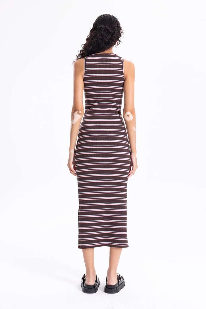 BSL Women Halter Neck Midi Pencil Dress - Waukesha