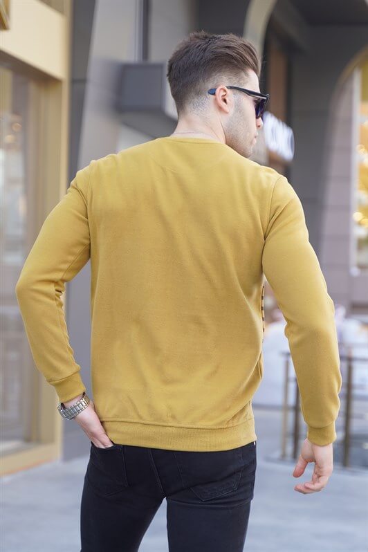 MDX Mustard Striped Turtleneck Sweater 5961 - Andria
