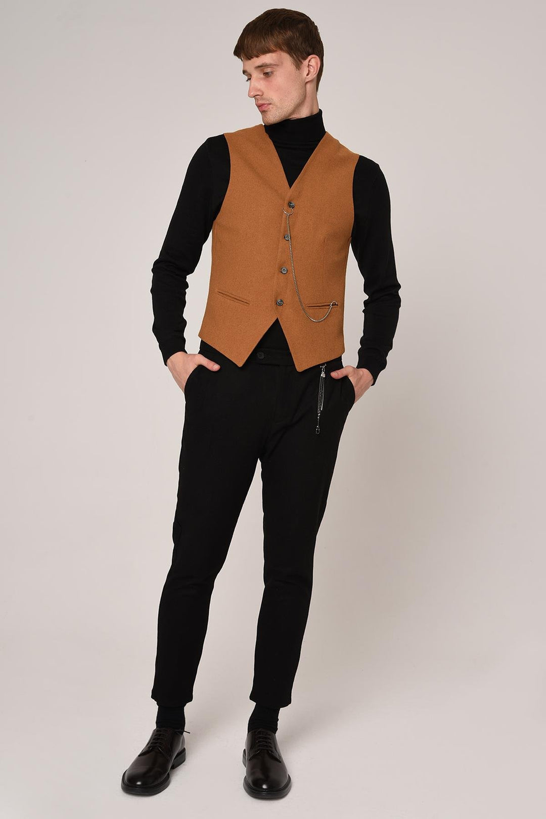 ANT Antioch Hardal Slim Fit Erkek Yelek - Cedar Hill