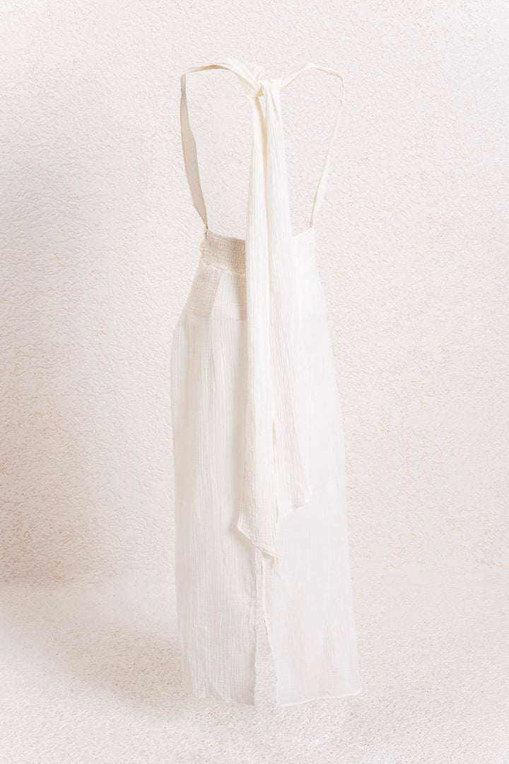 BSL Women Helen Muslin Midi Dress - Oleiros