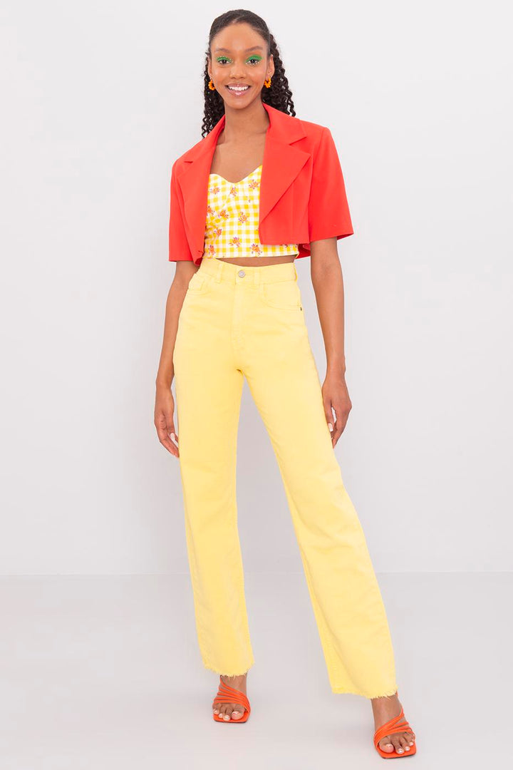 BSL Women High Waist Denim Pants - Kerch