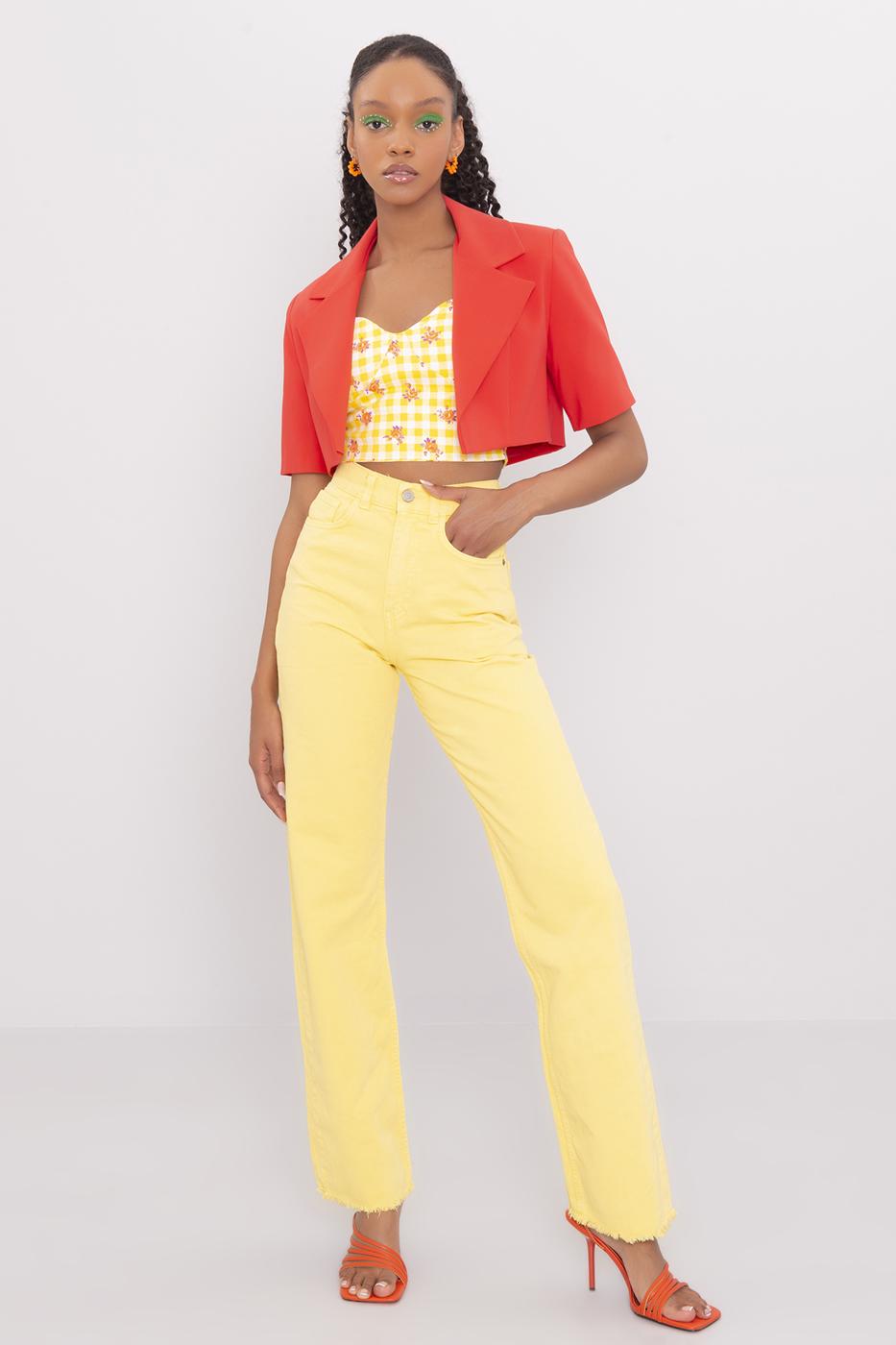 BSL Women High Waist Denim Pants - Kerch