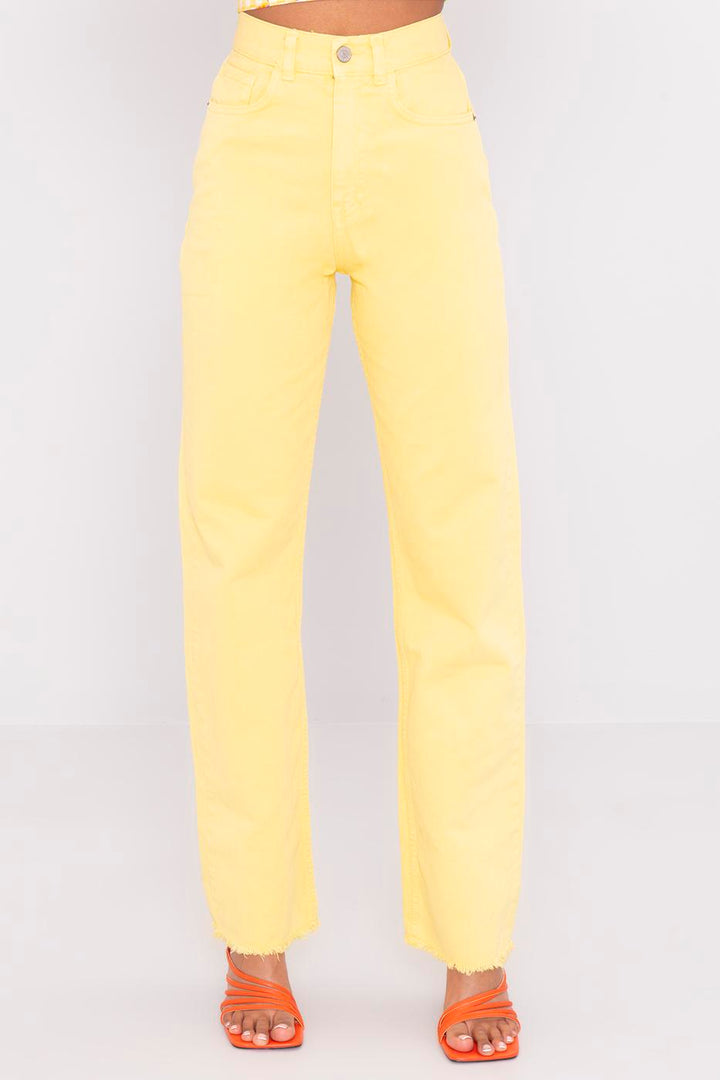 BSL Women High Waist Denim Pants - Kerch