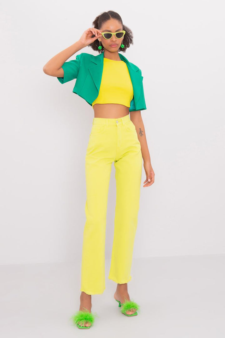BSL Women High Waist Denim Pants - Great Falls